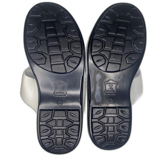 Al Rabee Italian Leather Sandals Men 10 43 Handmade Slip-On Slide Platform White main image 9